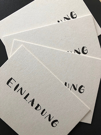 5 CARDS - EINLADUNG